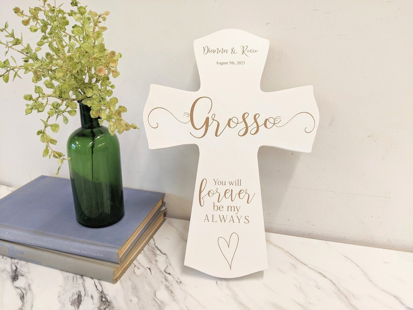 Personalized Wedding Cross Gift for couple