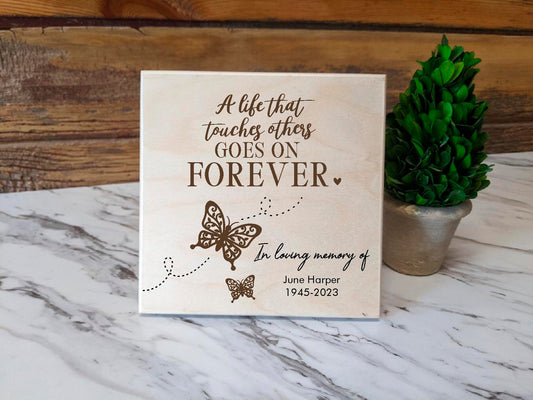 Personalized Butterfly Memorial Gift