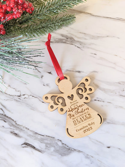 Angel Memorial Christmas Ornament ,