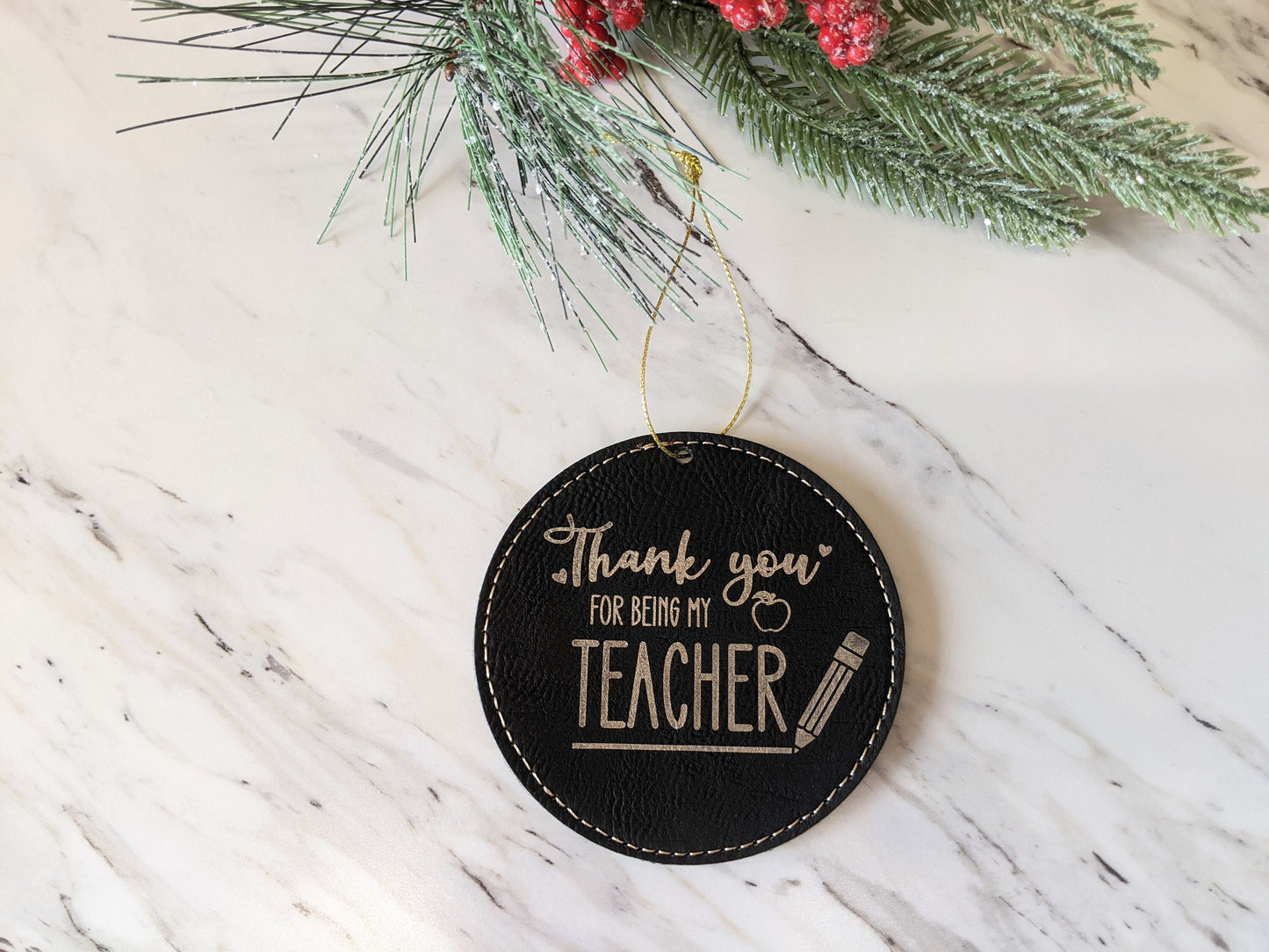 Personalized Teacher Christmas Ornament from Student,