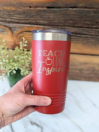 Personalized Teacher Tumbler from Student, Teacher Christmas Tumbler, Christmas Ornament For Teacher, PreK teacher gifts, principal gifts