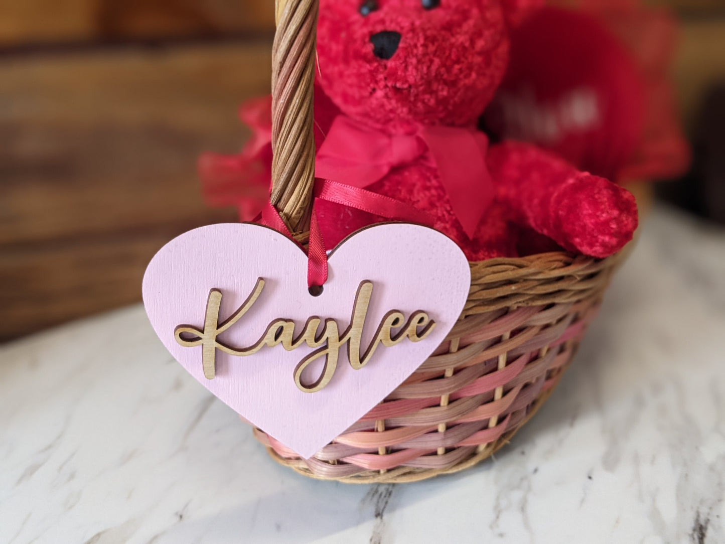 Personalized Valentine' Day Basket Name Tag, Personalized Valentine's Day Name Tag, Personalized Valentine Basket Name Tag,