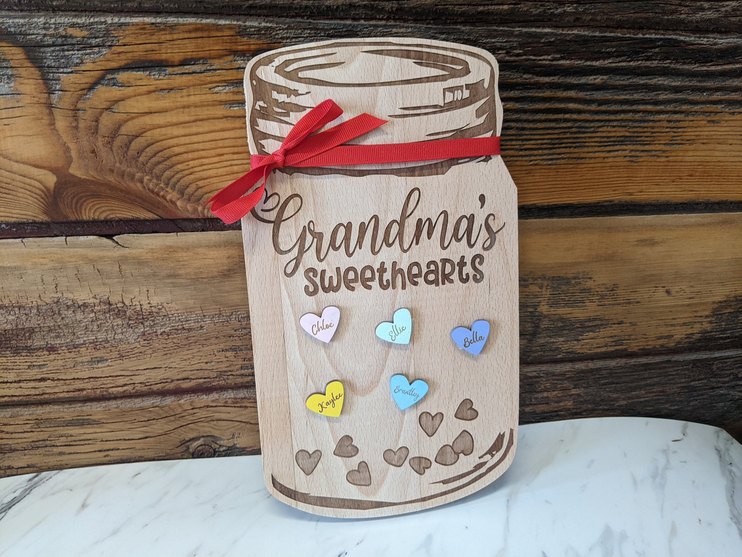 Personalized Gift for Grandma, Conversation Hearts Valentine's Day