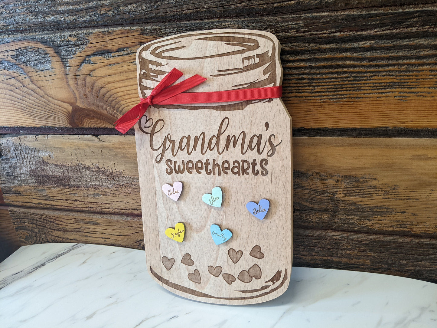 Personalized Gift for Grandma, Conversation Hearts Valentine's Day