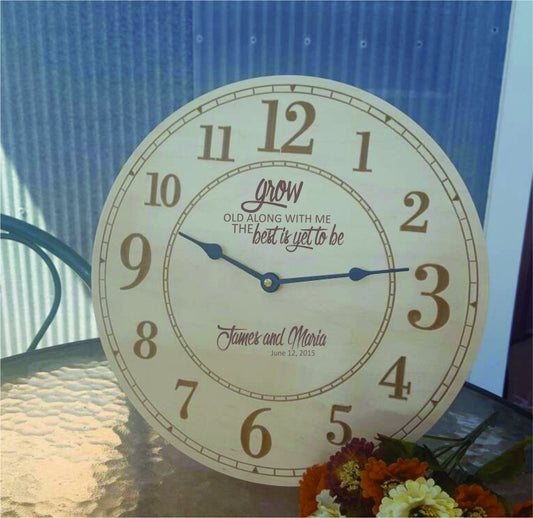 Personalized Best Is Yet To Be Clock Wedding Gift